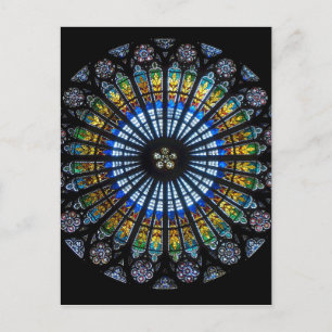 rose window postcard