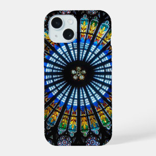 Rose window strasbourg cathedral iPhone 15 case