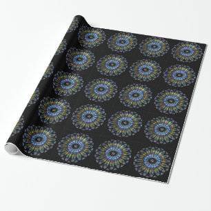 rose window wrapping paper