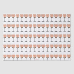 Rosé Wine Glass Tissue Paper