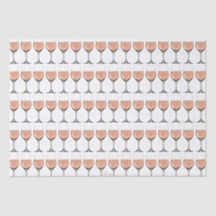 Rosé Wine Glass Tissue Paper