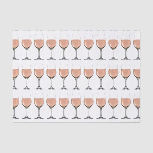 rosé wine glass tissue paper (Front)
