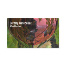 Rose wine glass vineyard