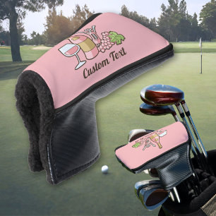 Rose Wine Golf Head Cover
