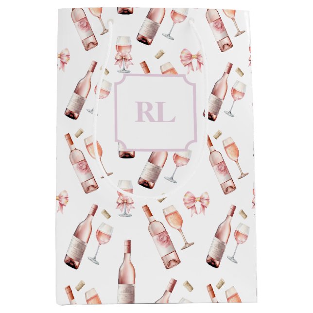 Rosé Wine Lover Medium Gift Bag (Front)