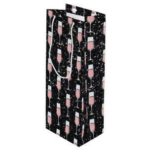 Rose Wine Pattern Gift Bag