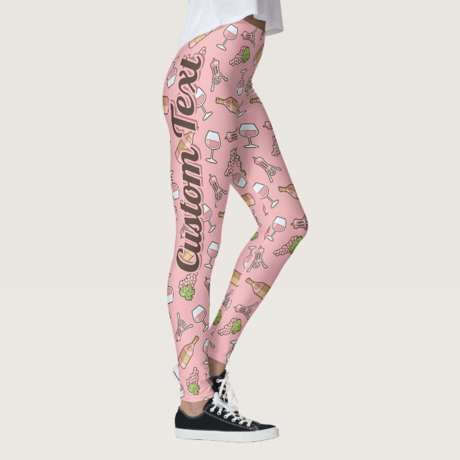 Rose Wine Pattern Leggings (Right)