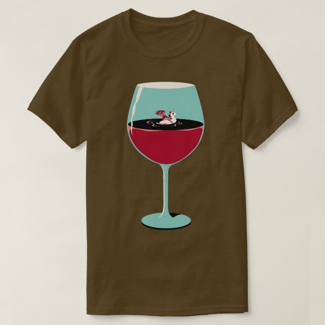Rose Wine Summer Design Vacation for Adults by Tob T-Shirt (Design Front)