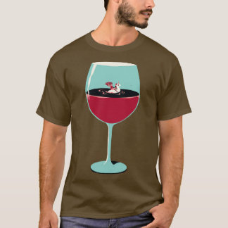 Rose Wine Summer Design Vacation for Adults by Tob T-Shirt