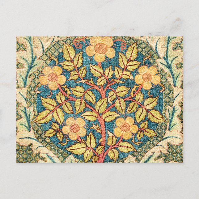 Rose Wreath By William Morris Postcard (Front)