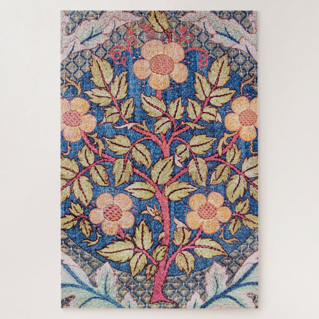 Rose Wreath, William Morris Jigsaw Puzzle (Vertical)