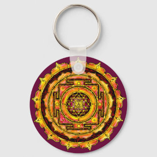 Rose Yantra Keychain