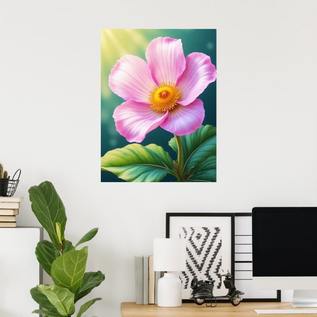 Roseate Blush Poster (Home Office)