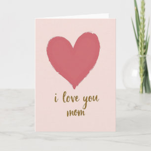 Roseate Heart Mothers Day Card