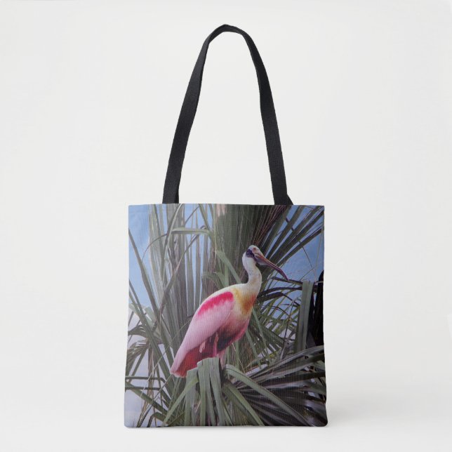 Roseate Spoonbill all over bag (Front)