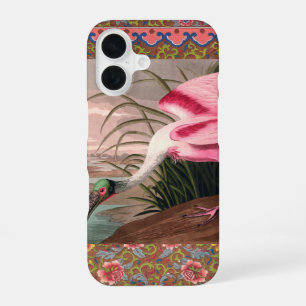 Roseate Spoonbill Audubon Bird Wildlife iPhone 16 Case