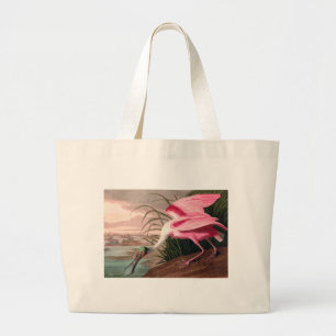 Roseate Spoonbill Audubon Bird Wildlife Large Tote Bag
