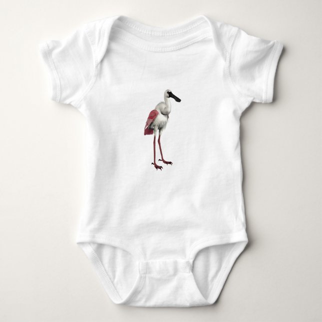 Roseate Spoonbill Baby Bodysuit (Front)