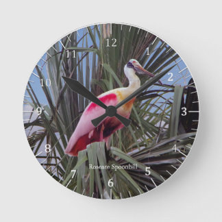 Roseate Spoonbill clock