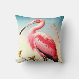Roseate Spoonbill Throw Pillow