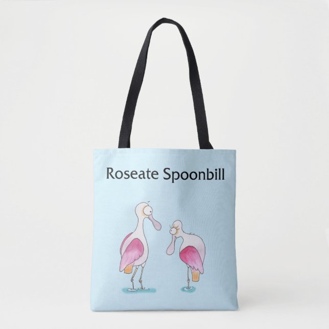 Roseate Spoonbill Tote Bag (Front)