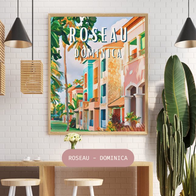 Roseau, the tropical city of Dominica Poster (Creator Uploaded)