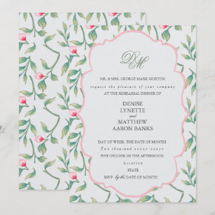 Rosebud Rehearsal Dinner Invitation