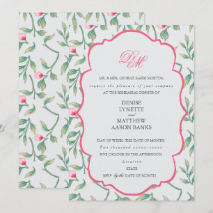 Rosebud Rehearsal Dinner Invitation
