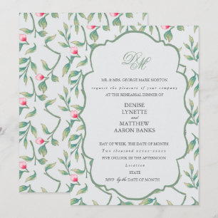 Rosebud Rehearsal Dinner Invitation