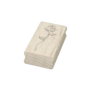 Rosebud Rubber Stamp