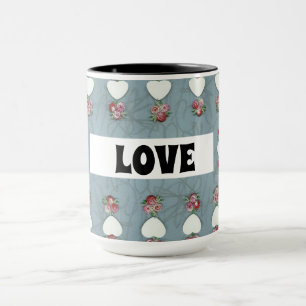 Rosebuds & Hearts Love Mug