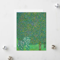 Rosebushes under the Trees by After Gustav Klimt