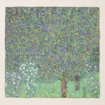 Rosebushes Under The Trees, Gustav Klimt Scarf<br><div class="desc">Gustav Klimt (July 14, 1862 – February 6, 1918) was an Austrian symbolist painter and one of the most prominent members of the Vienna Secession movement. Klimt is noted for his paintings, murals, sketches, and other objets d'art. In addition to his figurative works, which include allegories and portraits, he painted...</div>