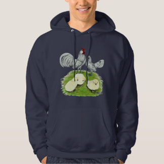 Rosecomb Bantams and Chicks Hoodie