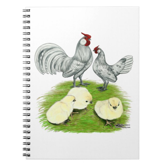 Rosecomb Bantams and Chicks Notebook (Front)