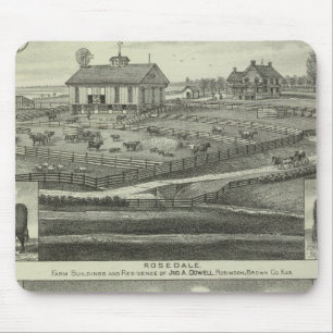 Rosedale, Robinson Hickory Grove, Kansas Mouse Pad