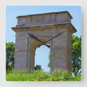 Rosedale World War I Memorial Arch, Kansas City Square Wall Clock