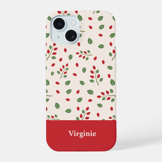 Rosehip iPhone 15 Case (Back)