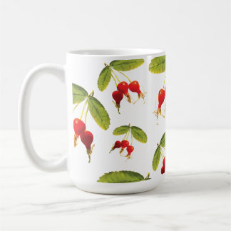 Rosehips Pattern 3 Angles Coffee Mug