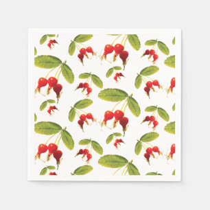 Rosehips Pattern 4 Angles Napkin