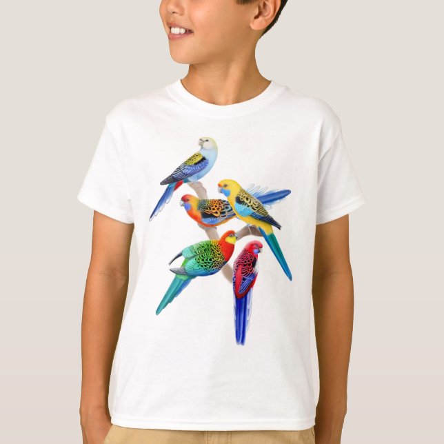 Rosella Parrots Kids T-Shirt (Front)