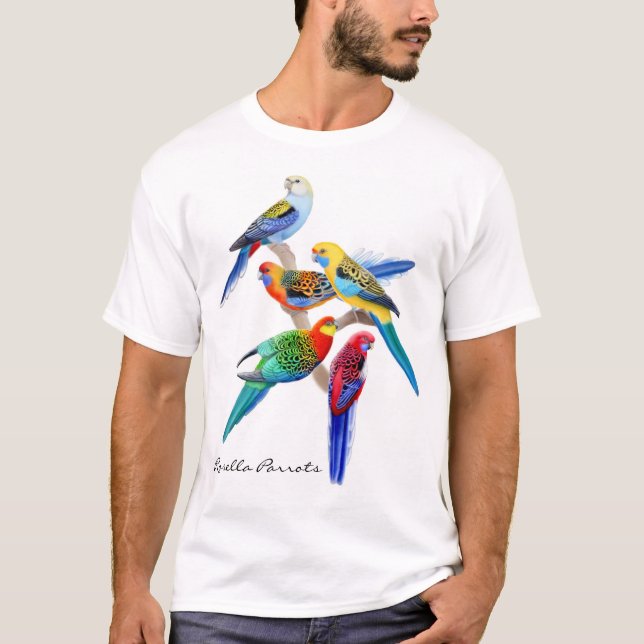 Rosella Parrots T-Shirt (Front)