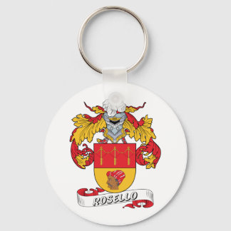 Rosello Family Crest Key Ring