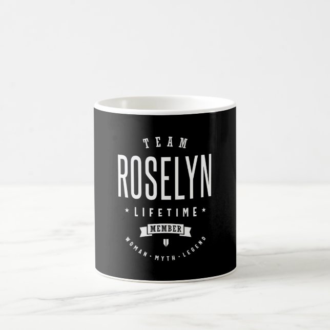 Roselyn Personalised Name Birthday Coffee Mug (Center)
