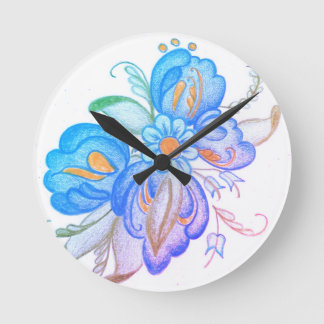 Rosemal by Neeter Round Clock