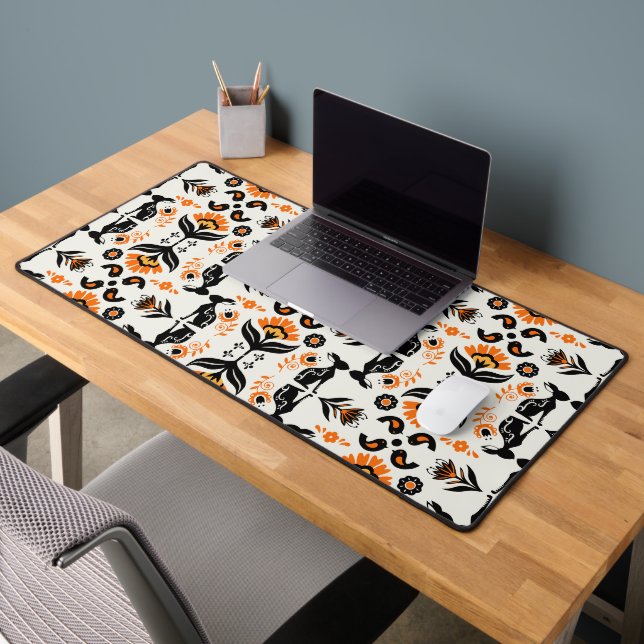 Rosemaling Norwegian Folk Art Desk Mat (Office 2)