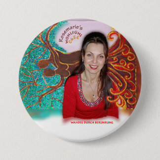 Rosemarie's Wohlfühl Oase Stiftknopf 7.2cm rund3 7.5 Cm Round Badge