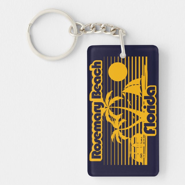 Rosemary Beach Florida Key Ring (Front)