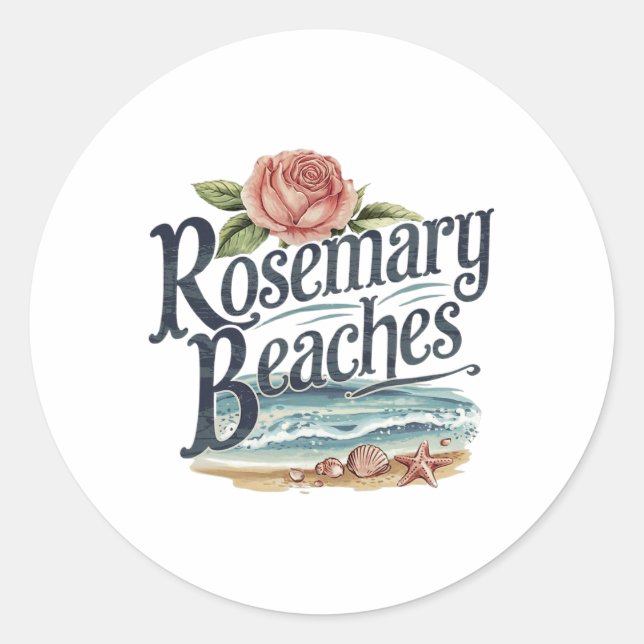 Rosemary Beaches  Classic Round Sticker (Front)