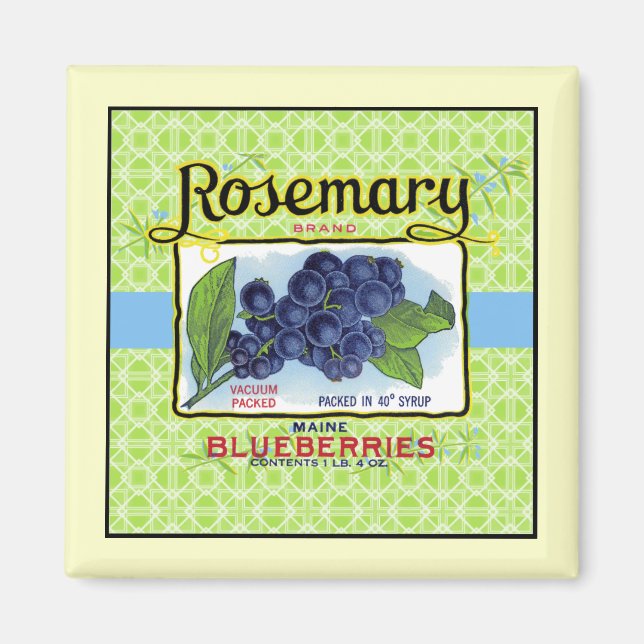 Rosemary Blueberry Magnet (Front)